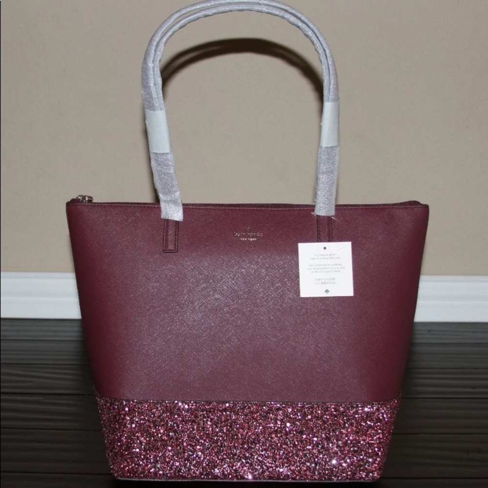 Kate spade penny greta court cherrywood tote